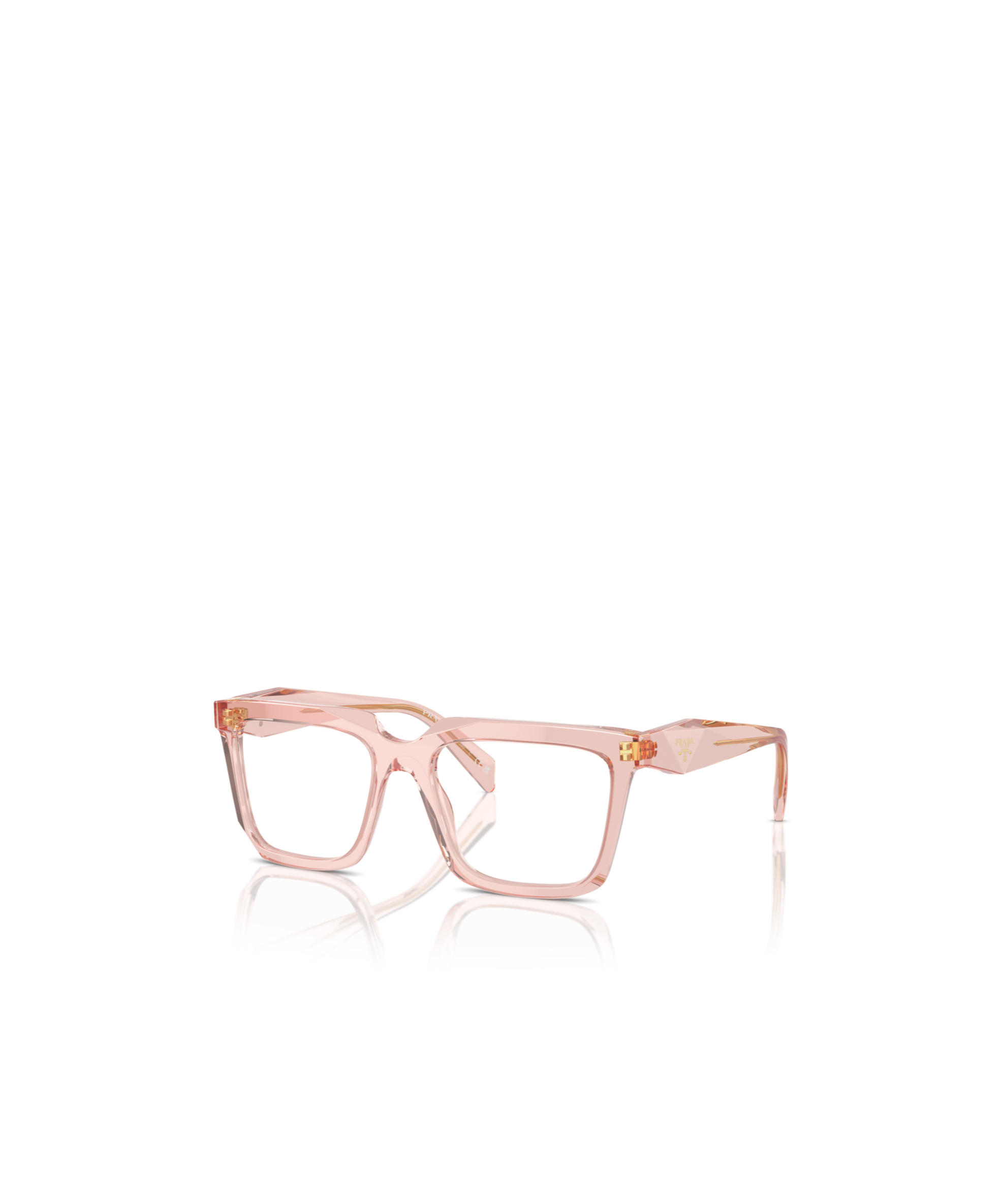 Prada Eyewear Rectangular Frame Glasses In Pink