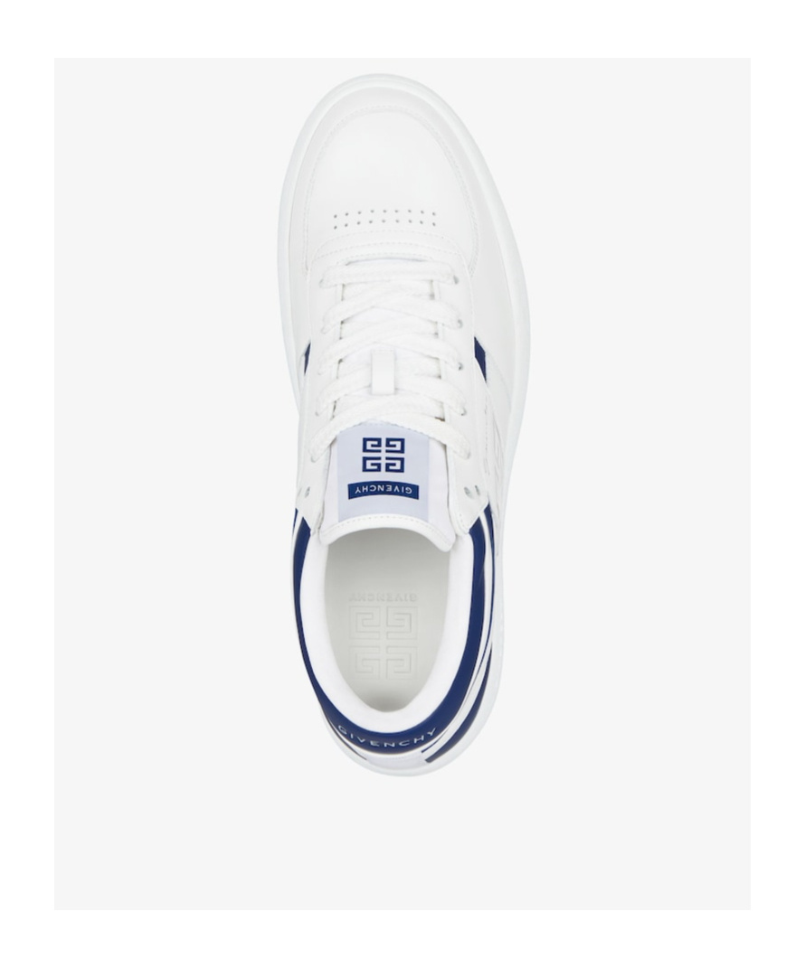 Givenchy White Leather G Move Sneakers In White