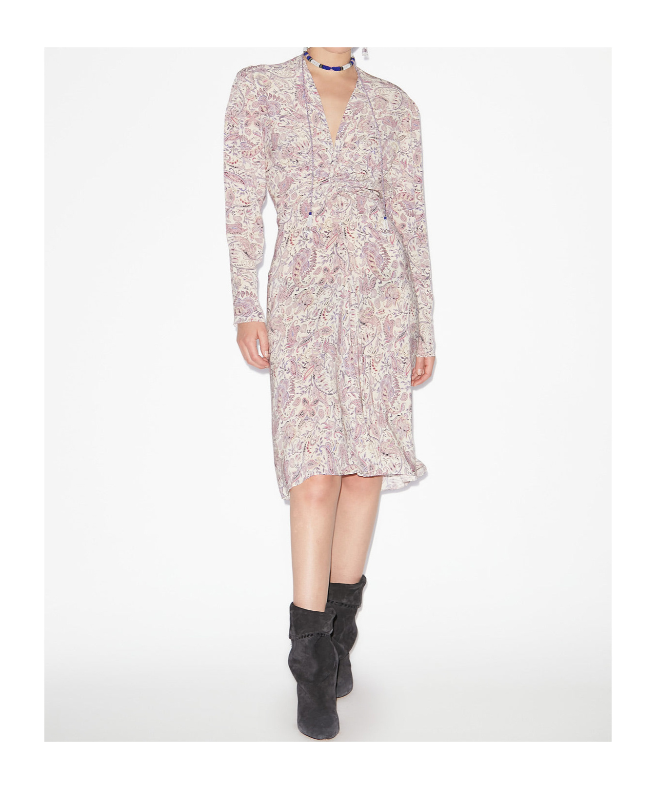 Isabel Marant Étoile Zeliha Midi Dress In Pink