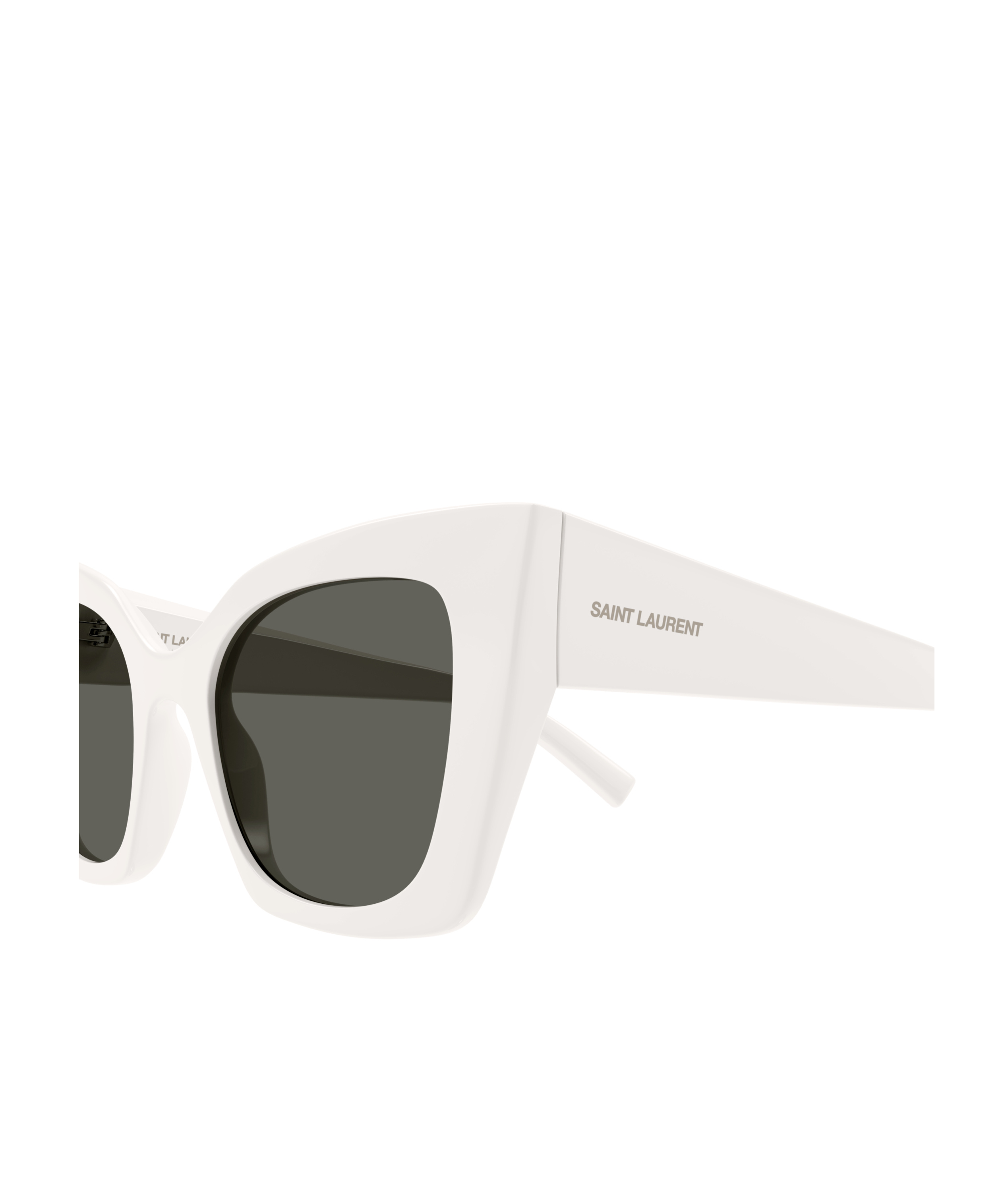 Saint Laurent 552 Cat-eye Sunglasses In White