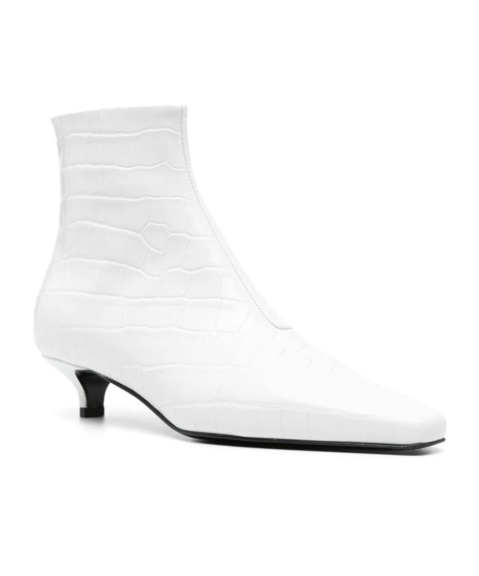 Totême Toteme Leather Boots In White