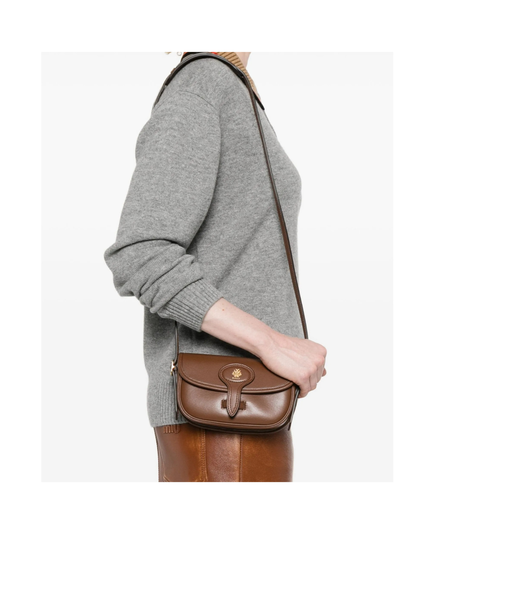 Bally Beckett Cross Body Bag In Brown