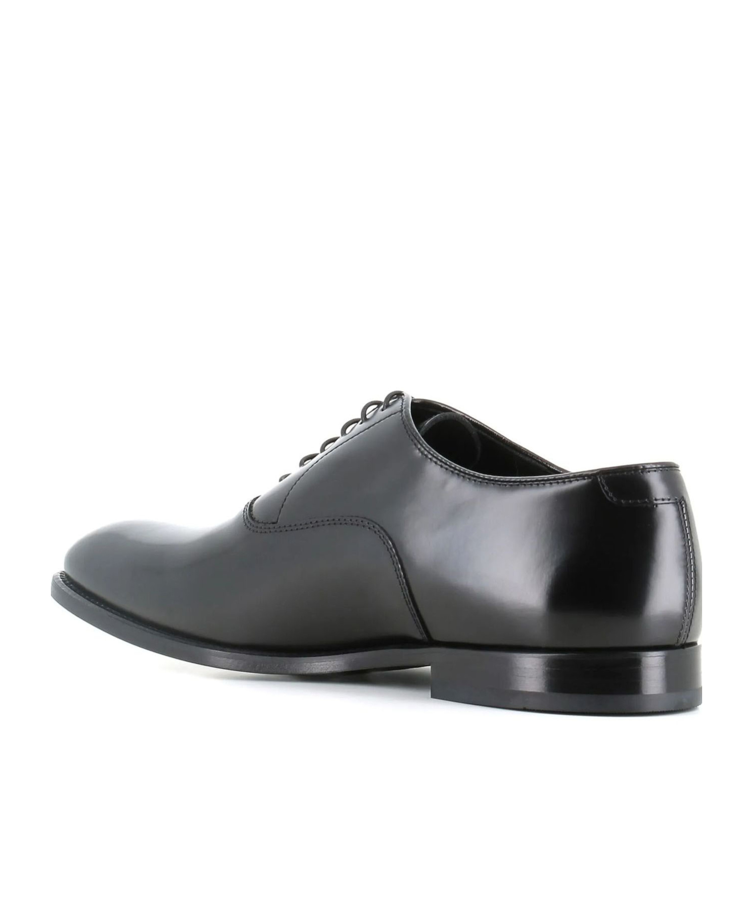 Doucal's Classic Black Derby Shoes Polished Finish In Calf Leather Man In Black