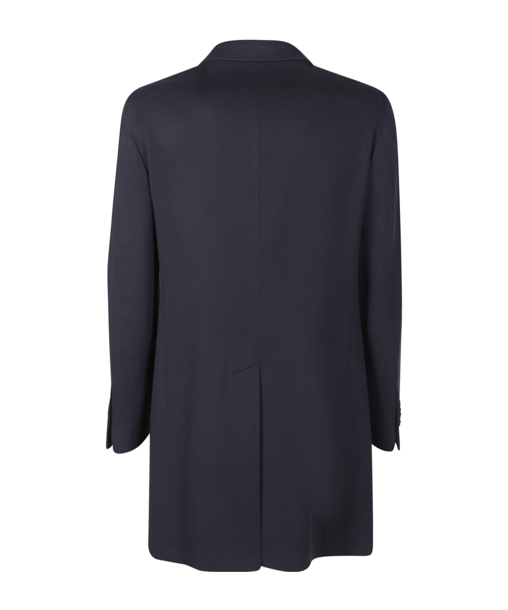 Tagliatore Single-breasted Wool Chacemire Coat In Blue