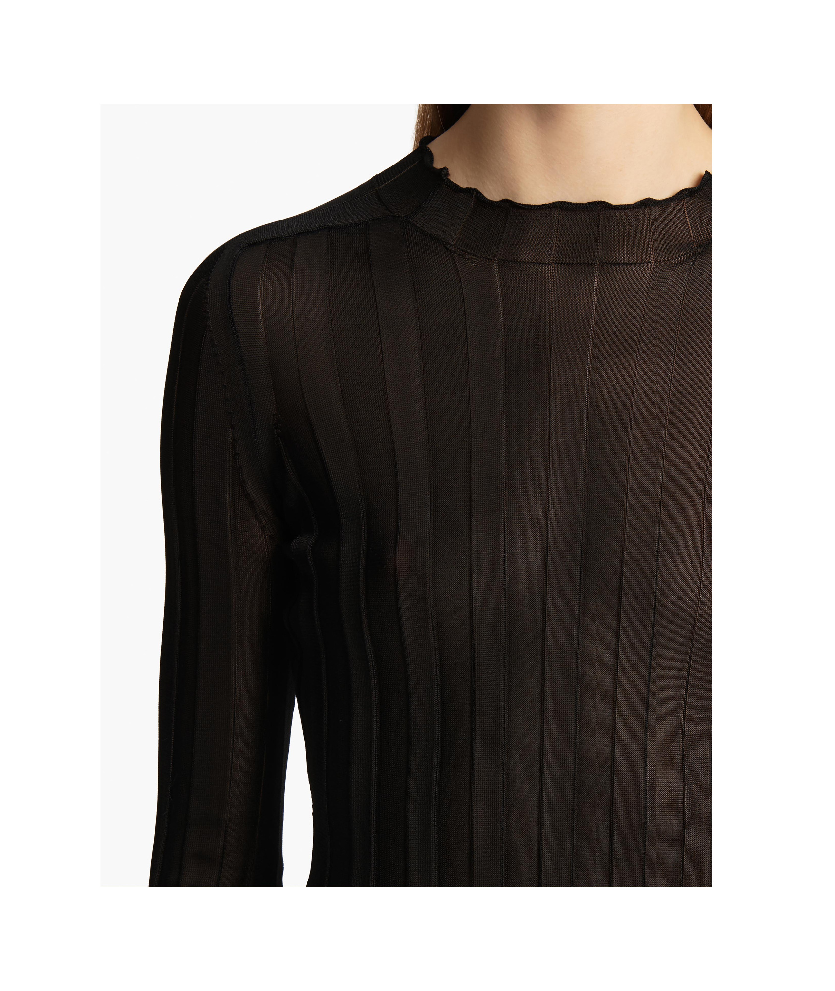 KHAITE CREW NECK LONG SLEEVE TOP