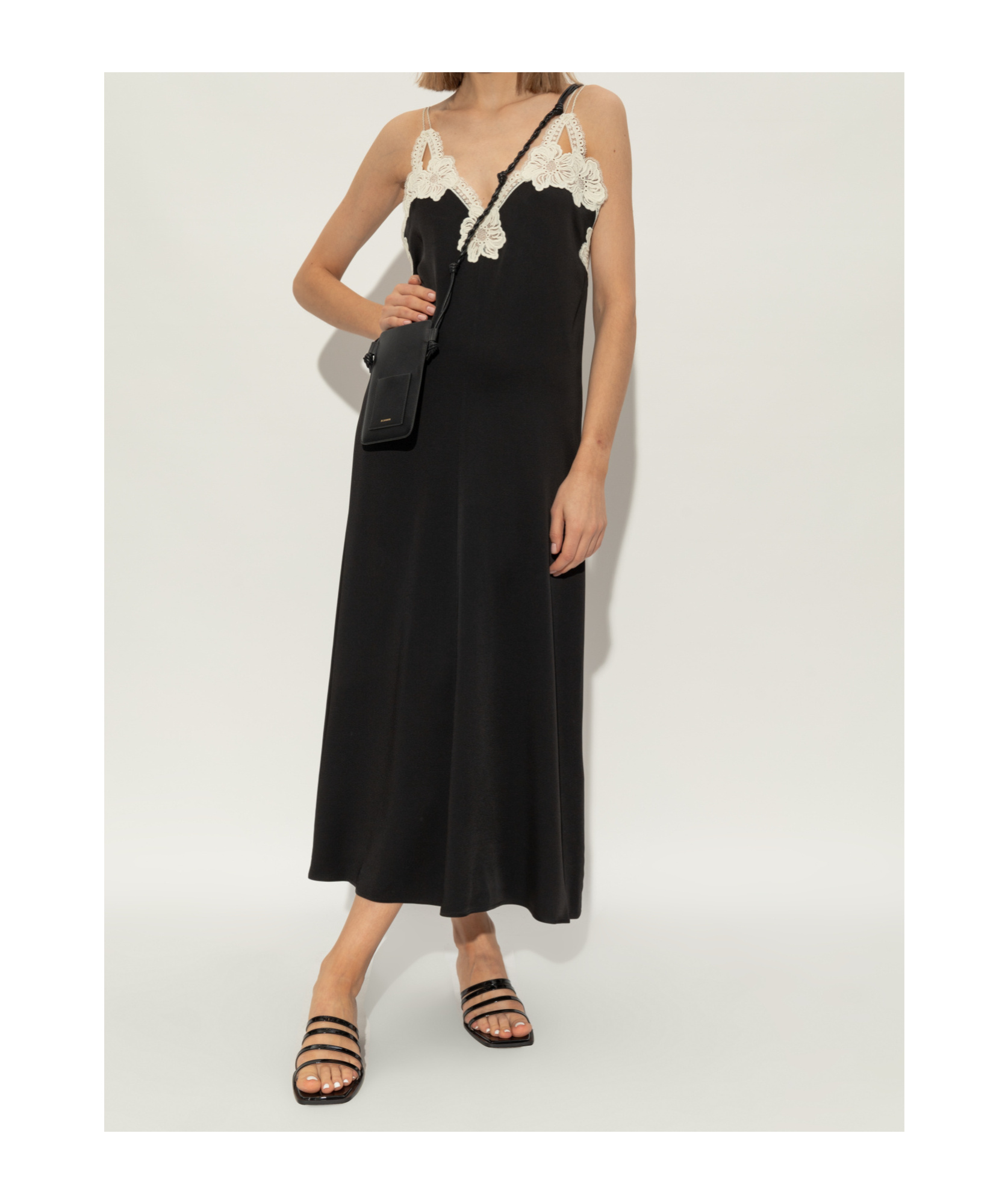 Nodaleto 60mm Leather Sandals In Black