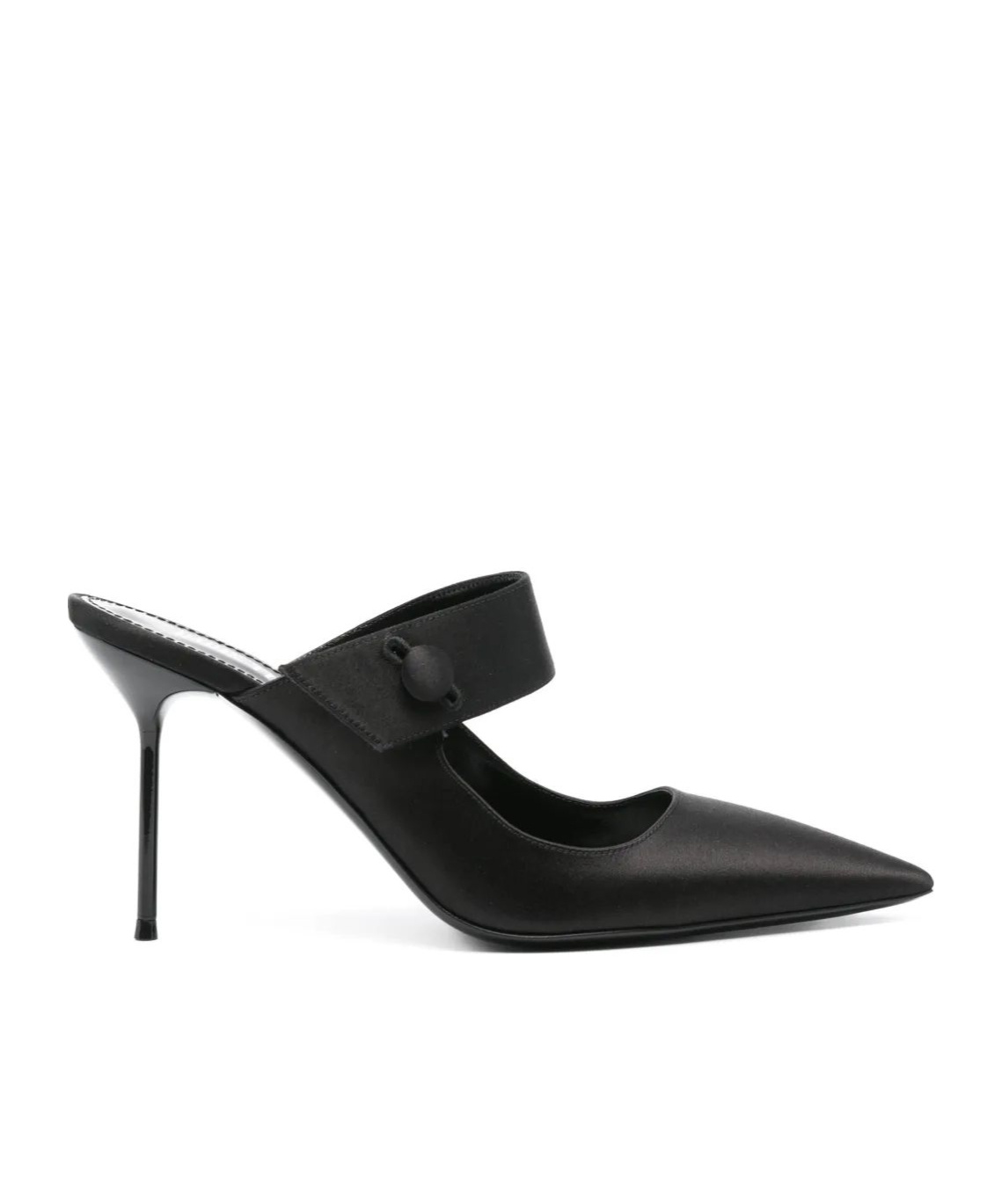 Paris Texas 90mm Satin Mules In Black