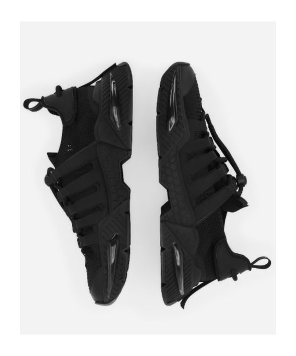 Dolce & Gabbana Black Sneakers With Chunky Sole And Breathable Upper In Black