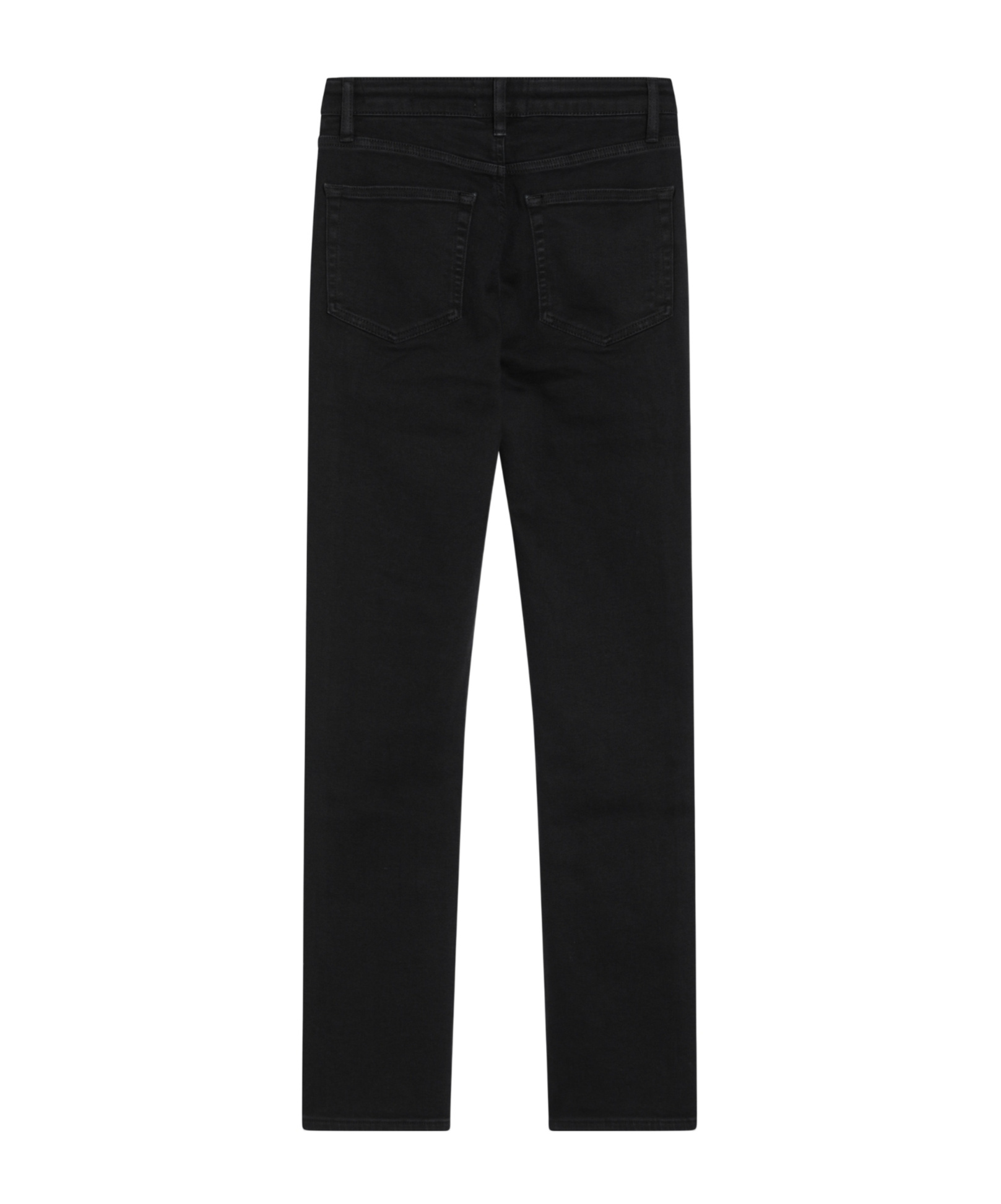 Frame Denim Trousers With Belt Loops In Black