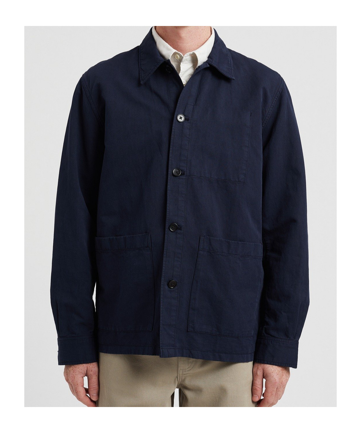 Norse Projects Long-sleeved Casual Jacket In Blue