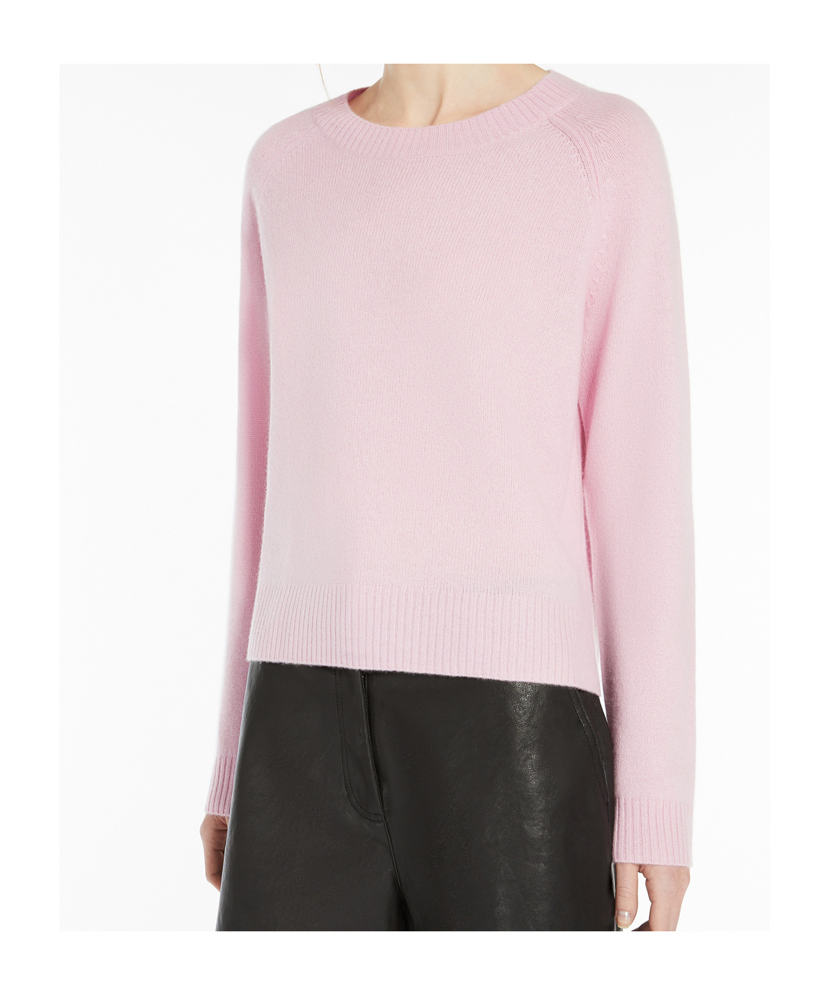 Weekend Max Mara Rania Sweater In Silk And Cotton Yarn In Pink