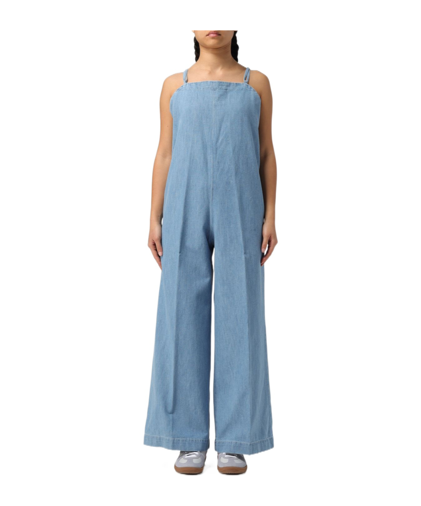 Apc Blue Sunset Denim Jumpsuit In Blue