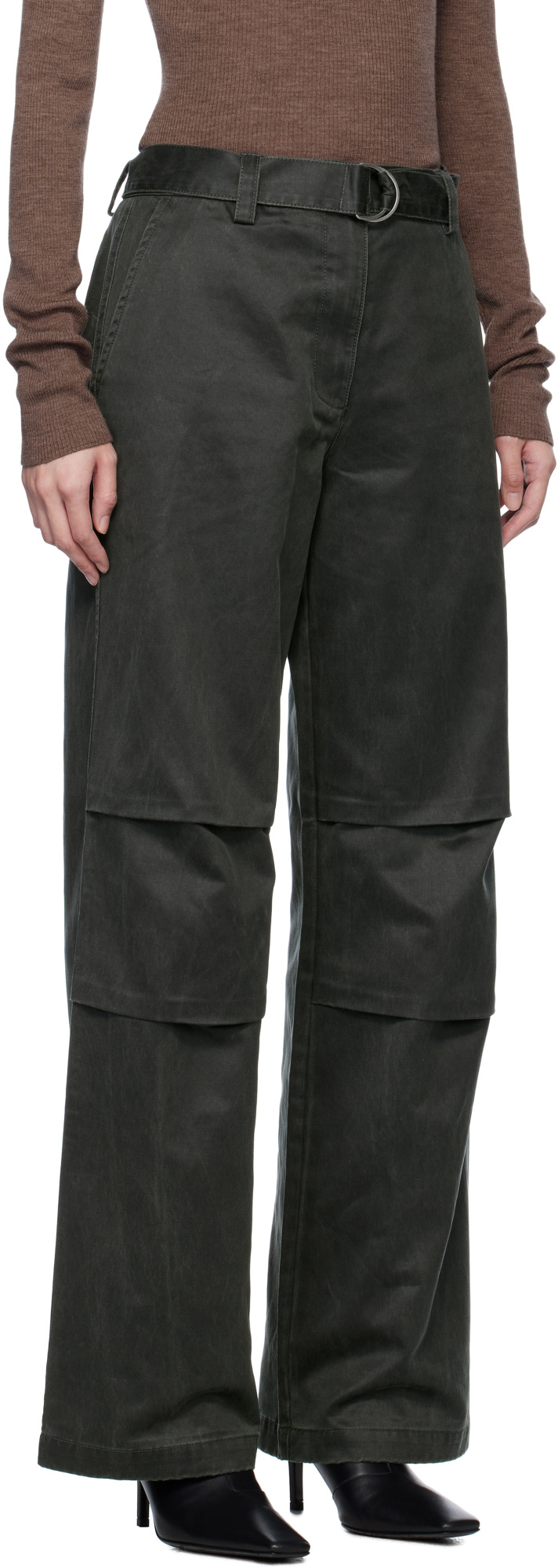 Holzweiler Green Pepha Trousers In Black