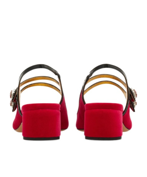 Ferragamo Crystal Embellished Mary Jane In Multi