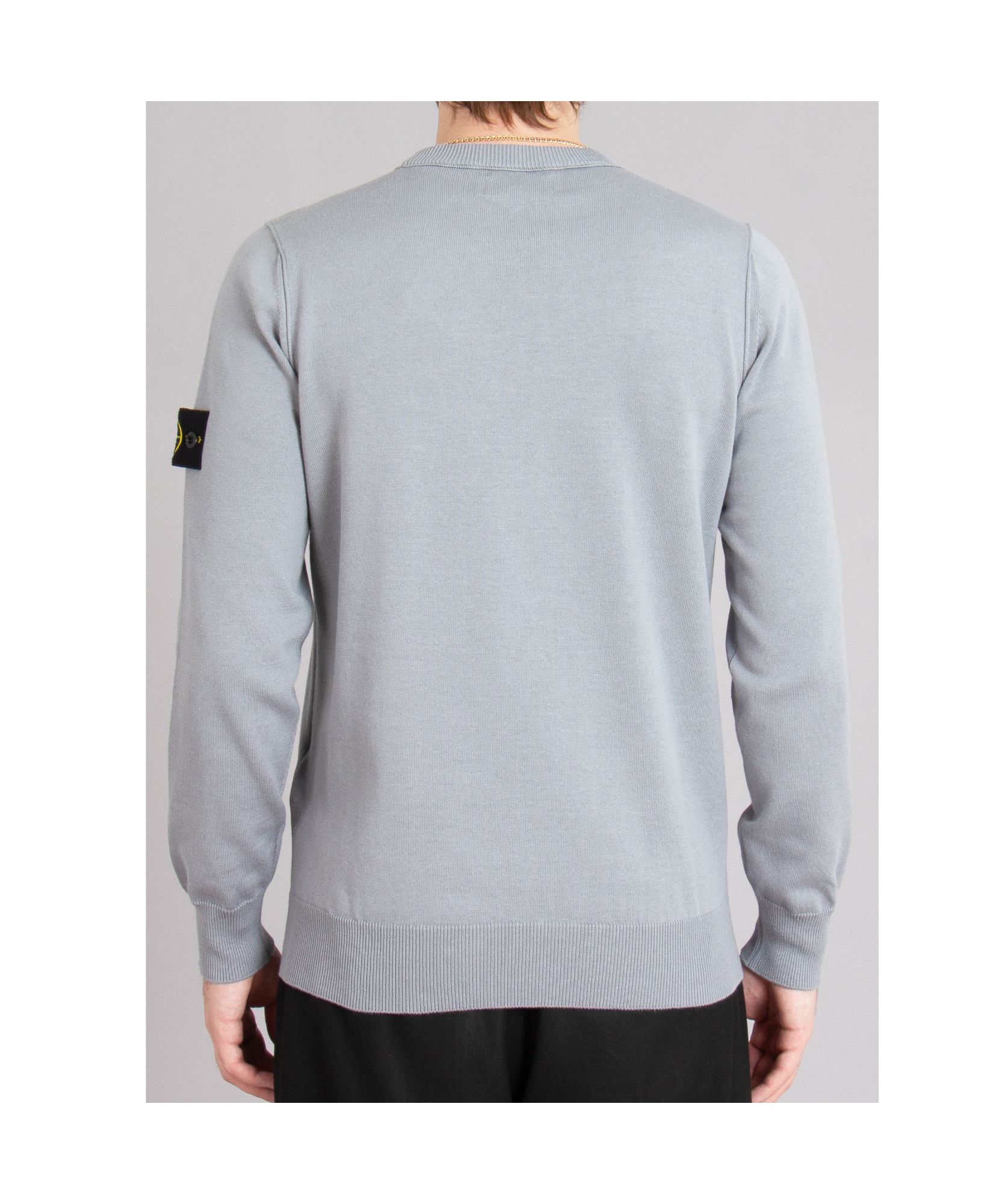 Stone Island Round Neck Sweater In Blue