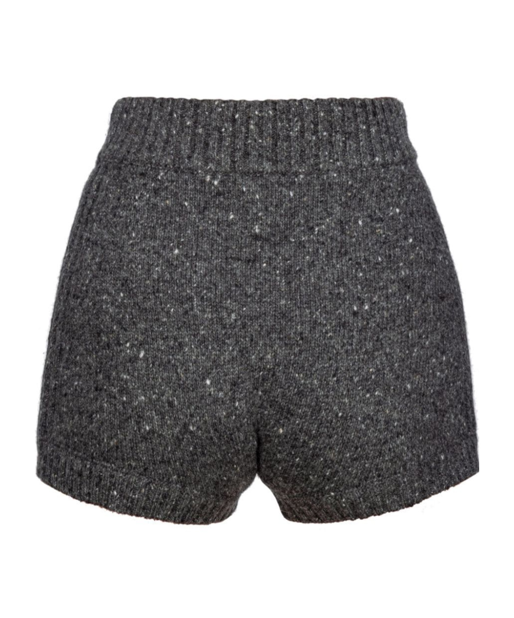 Shop Pinko Sequin-embellished Knitted Shorts In Black