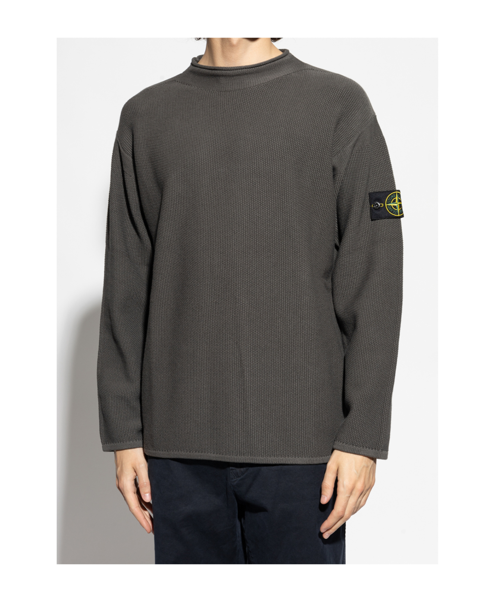 Stone Island Compass-badge Knitted Sweater