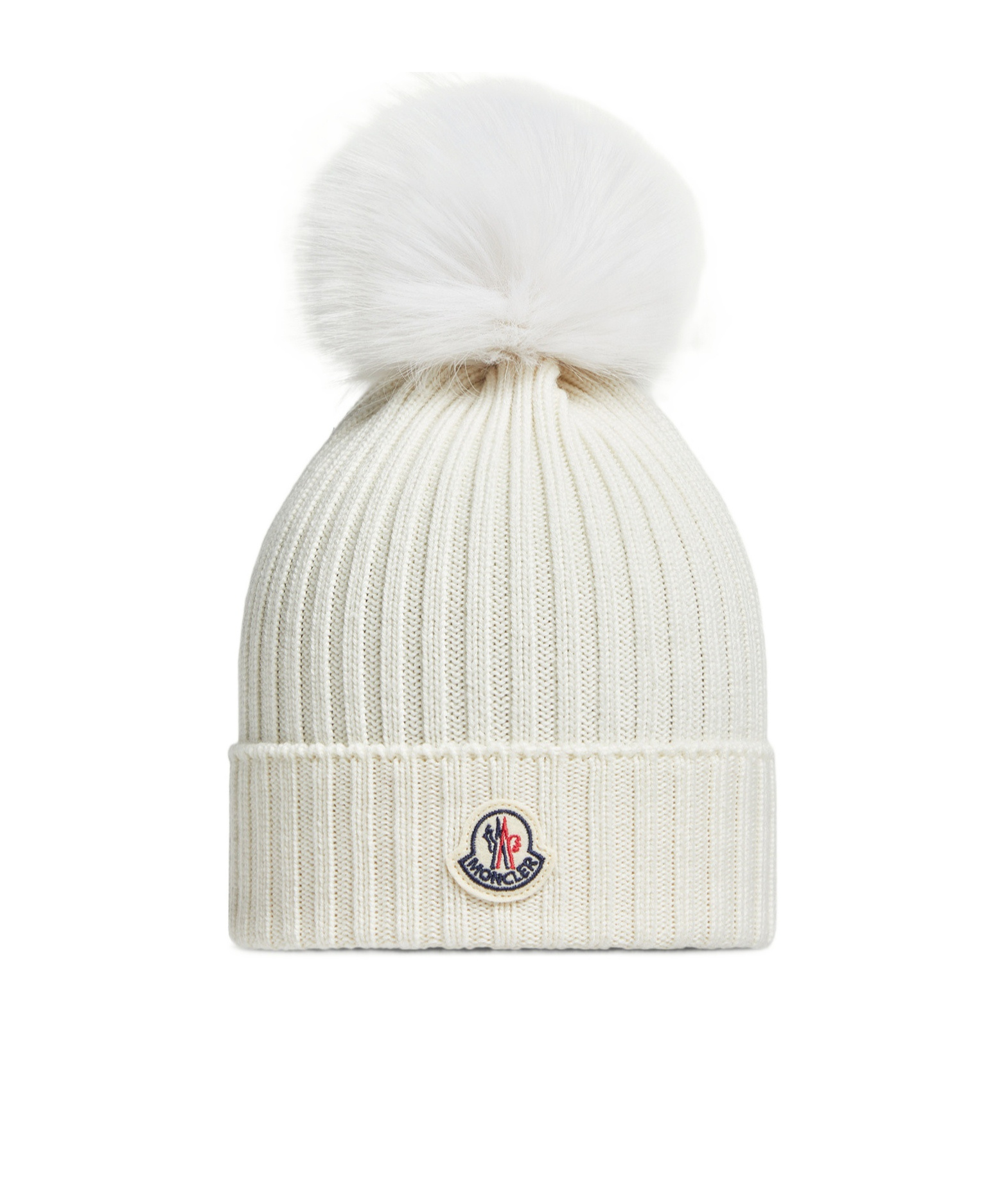 Moncler Wool Beanie With Pom Pom