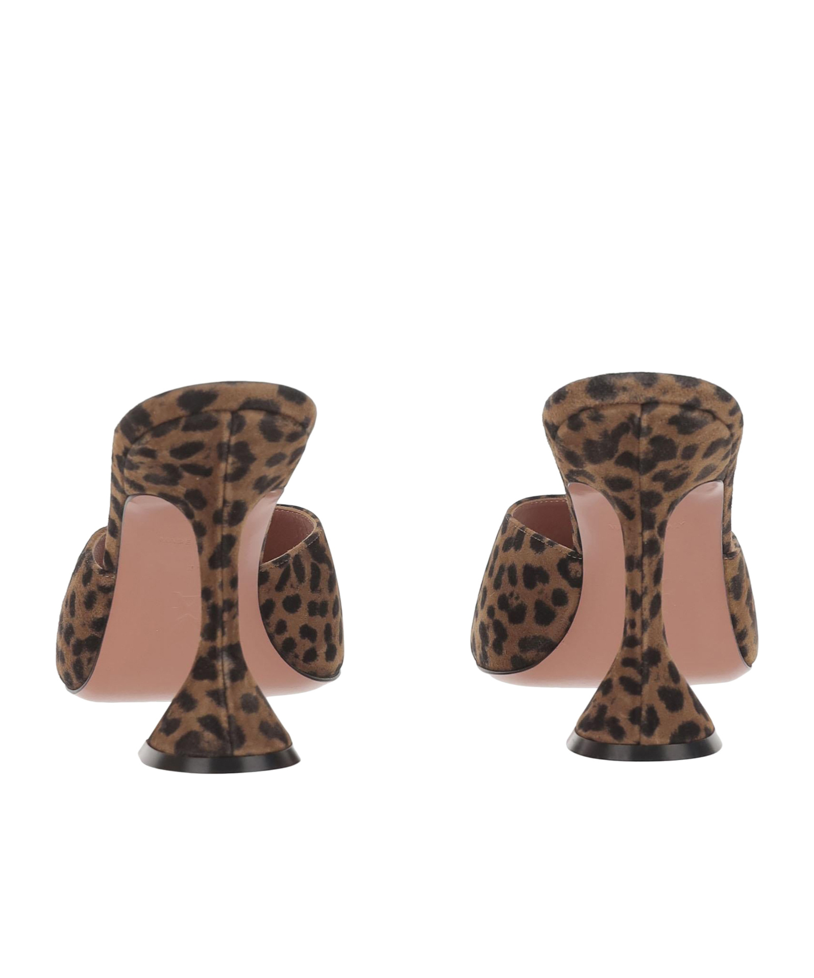 Amina Muaddi Stiletto High-heeled Sandals In Animal Print