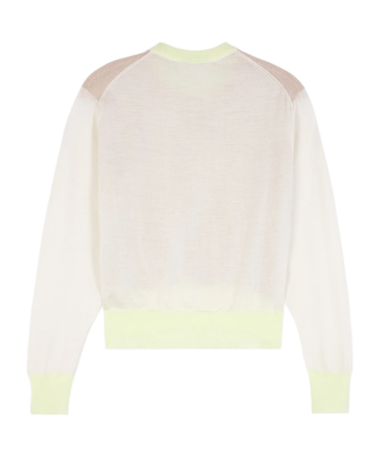 MAISON KITSUNÉ WOOL ROUND-NECK LONG-SLEEVE SWEATER