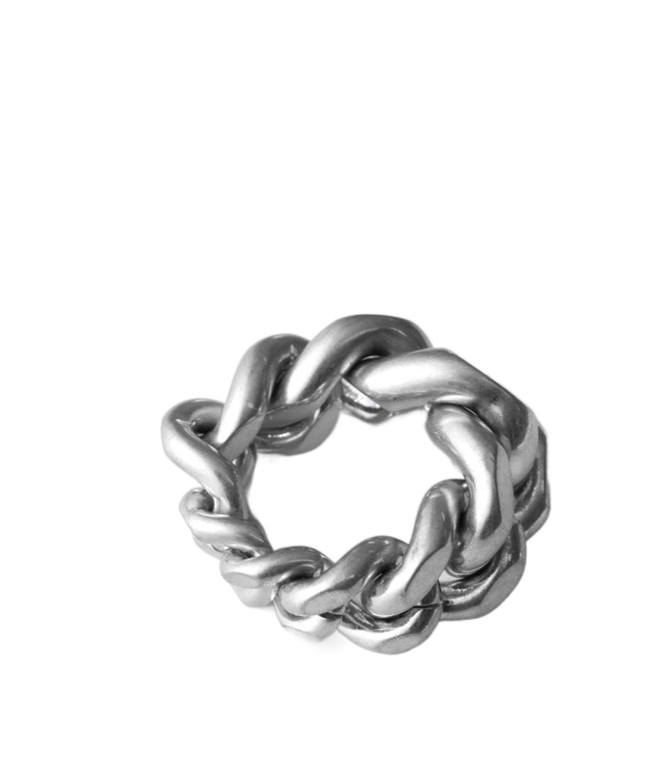 Jil Sander Chain Ring In Gray