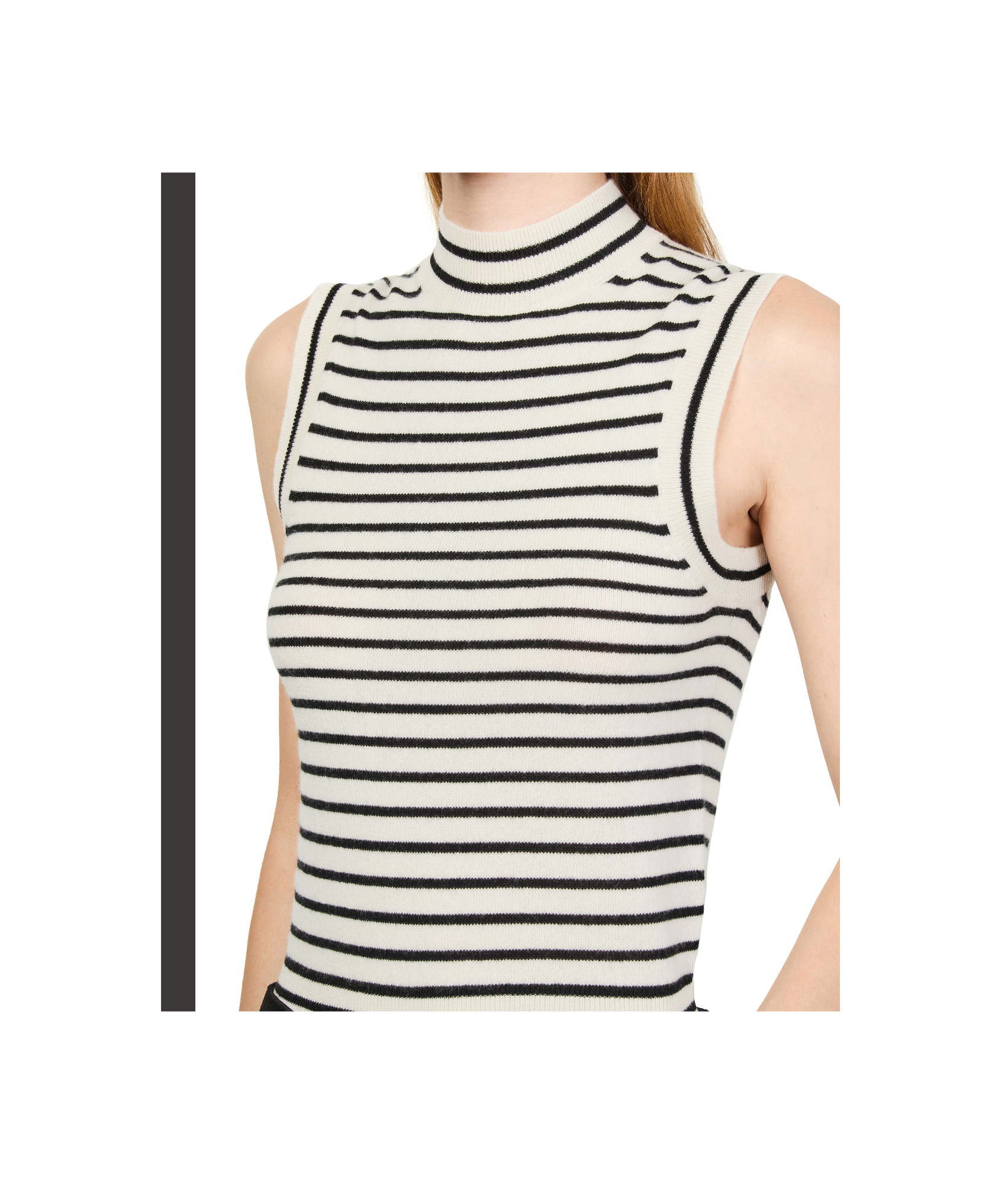 Nili Lotan Striped Vest In White