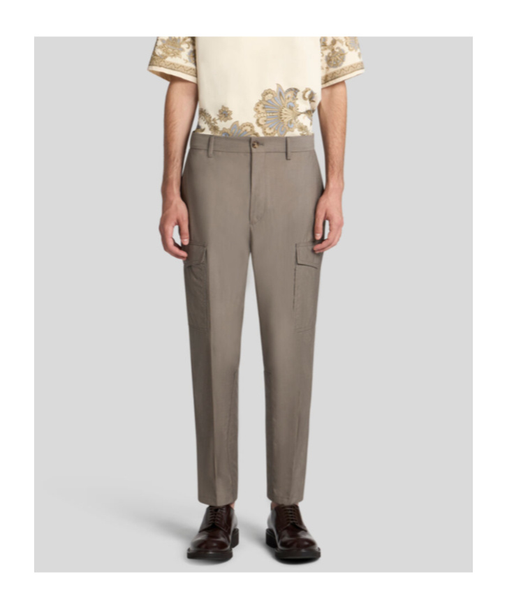 Etro Wool-blend Cargo Trousers