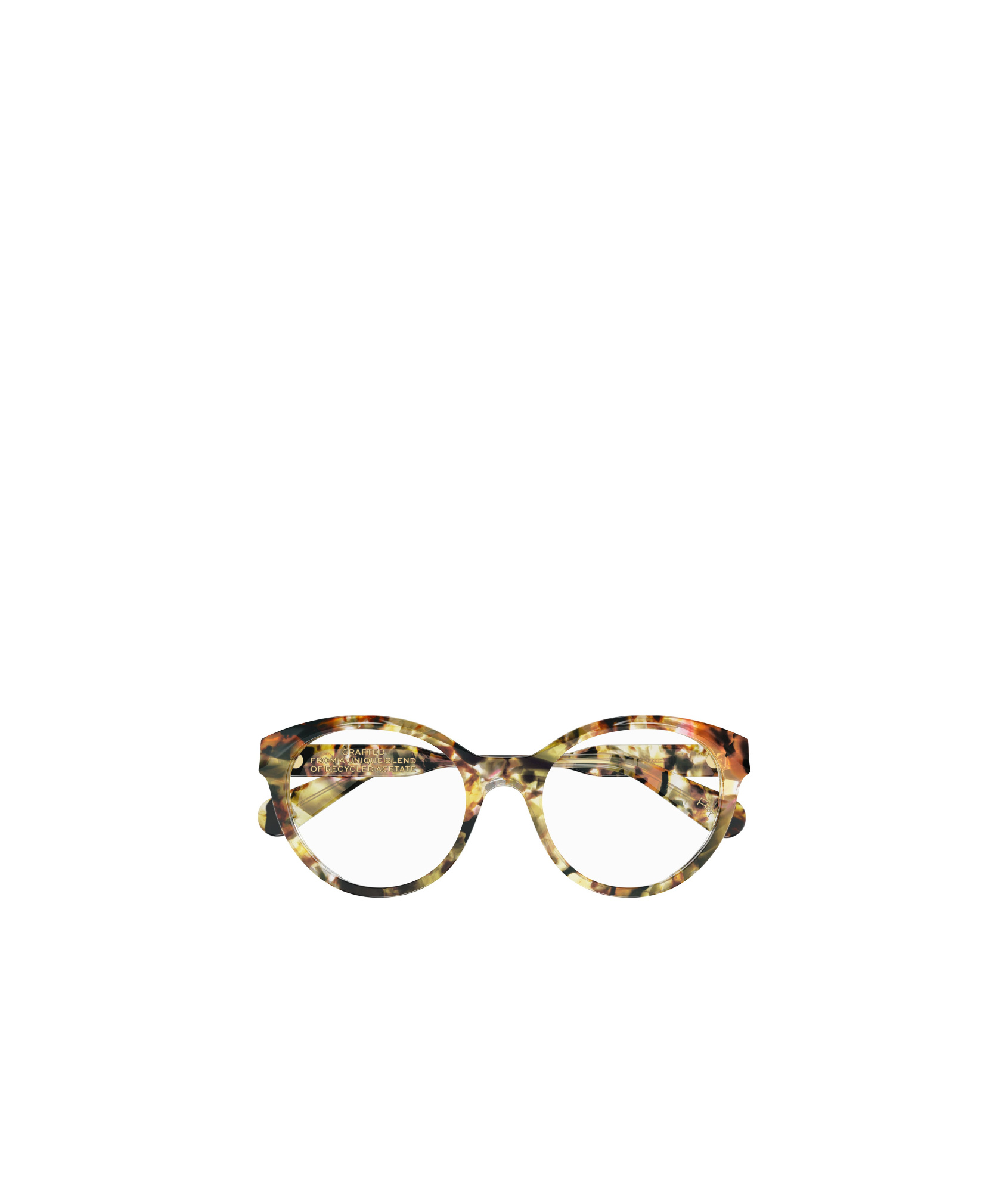 Chloé Orange Spotted Black Panthos Glasses In Brown
