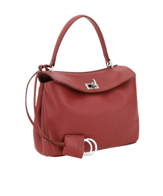 Balenciaga Leather Shoulder Bag In Red