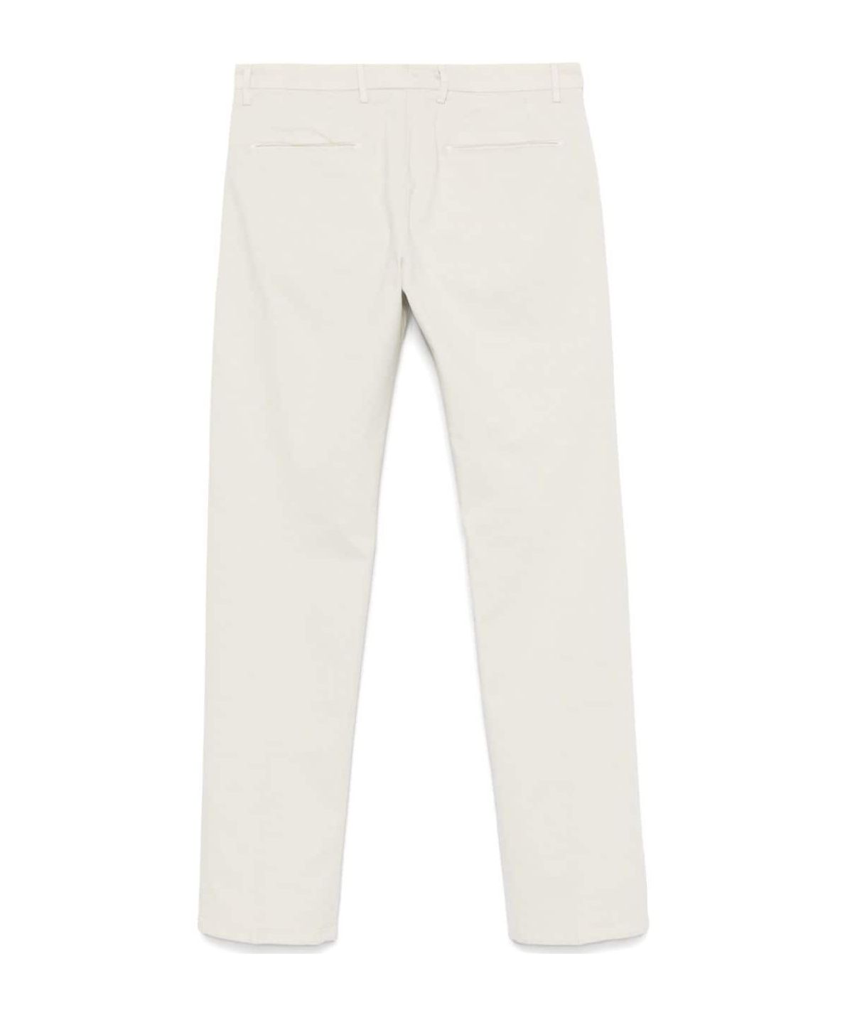Borrelli Belt-loop Casual Pants In White