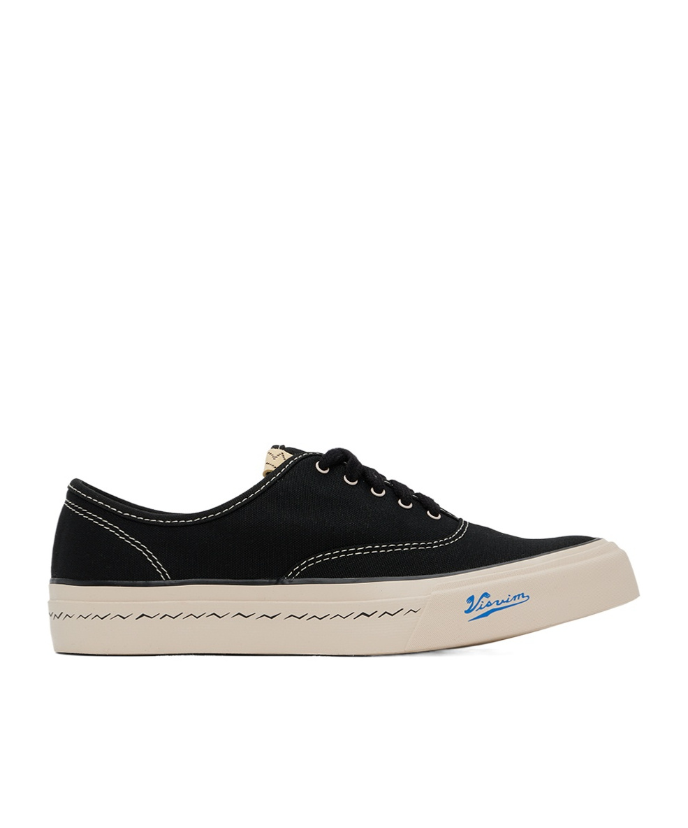 Visvim Logo-lacing Low-cut Casual Shoes In Black