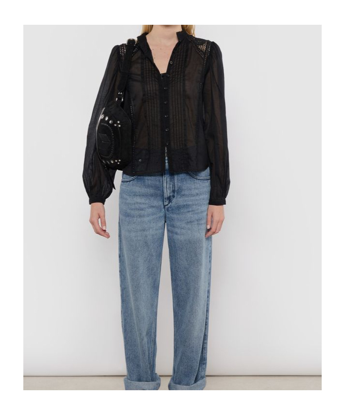 Isabel Marant Étoile Long Sleeve Shirt In Black