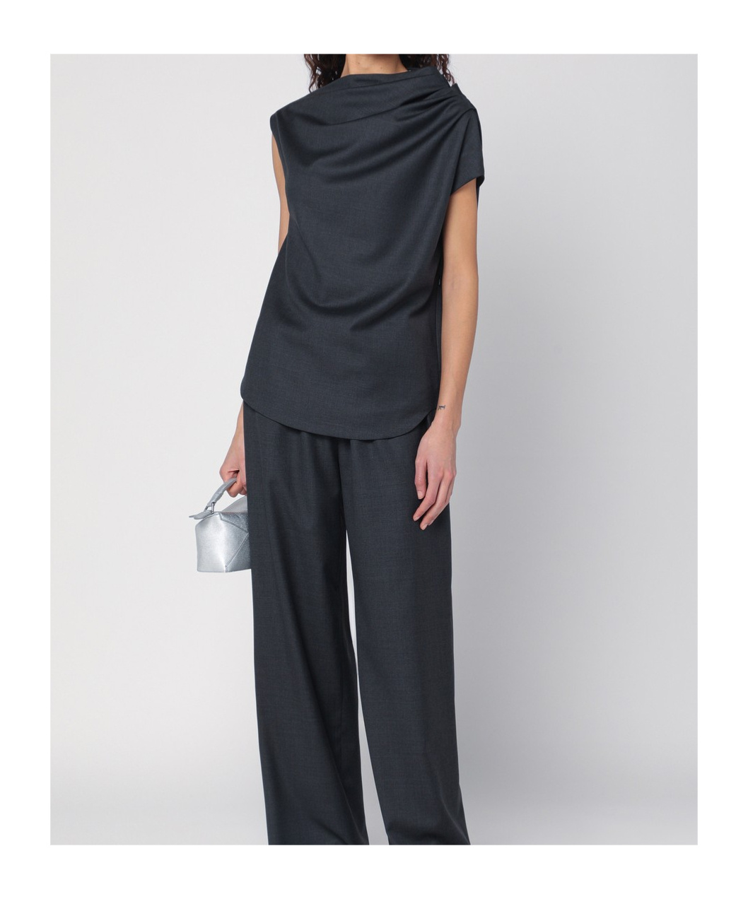 Shop Loulou Studio Pendant Blouse In Black