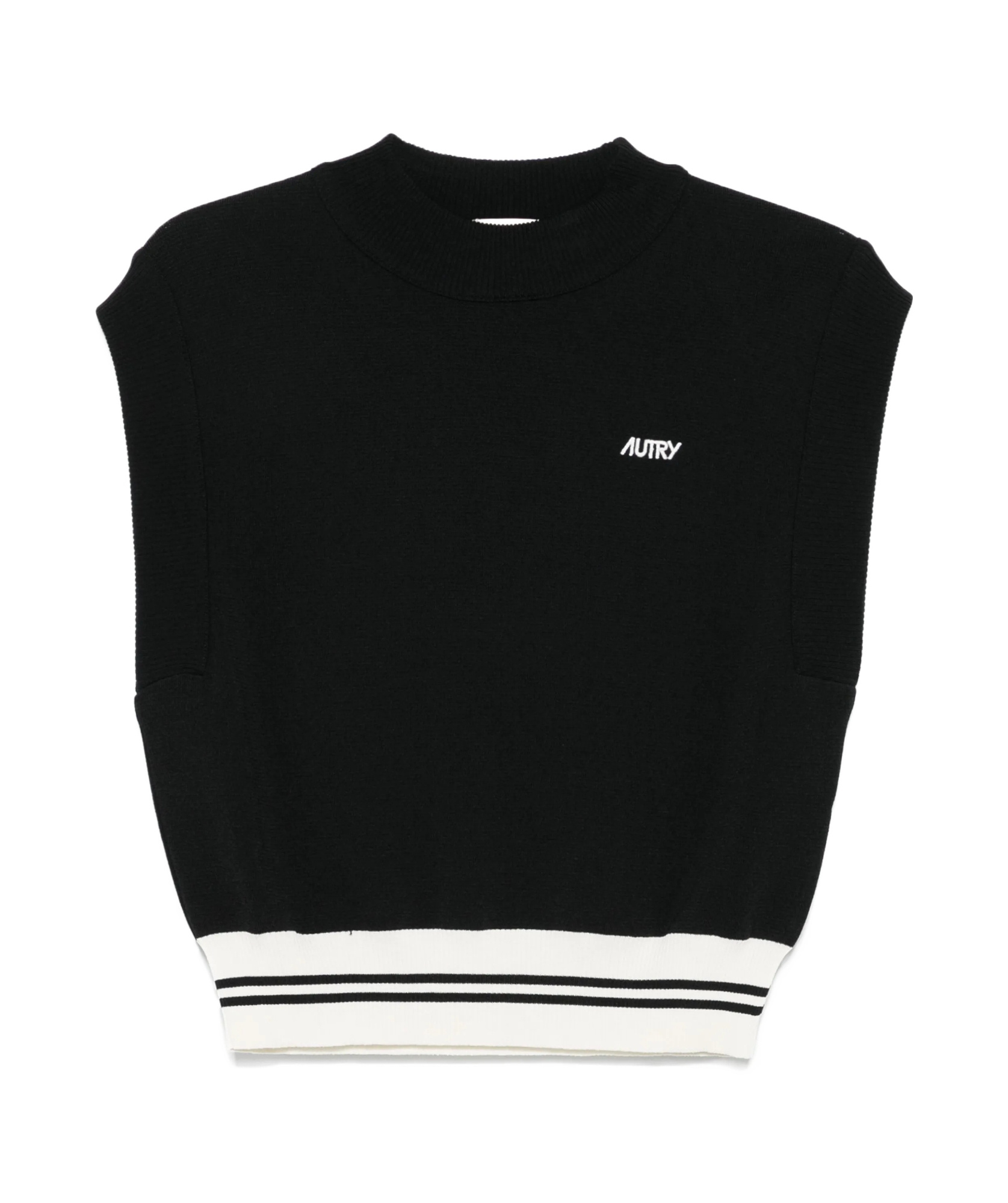 Autry Crew-neck Vest In Black