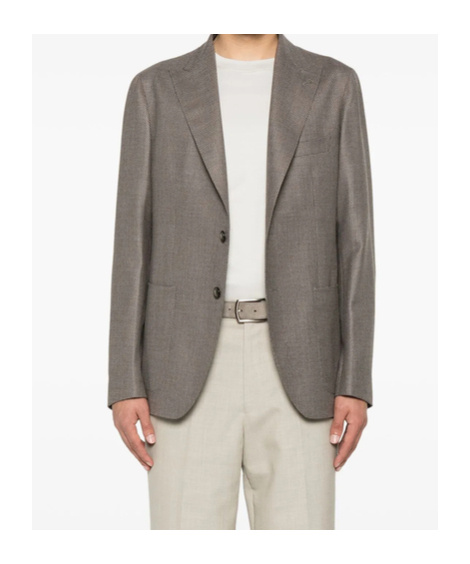 Shop Tagliatore Long-sleeved Suit Jacket