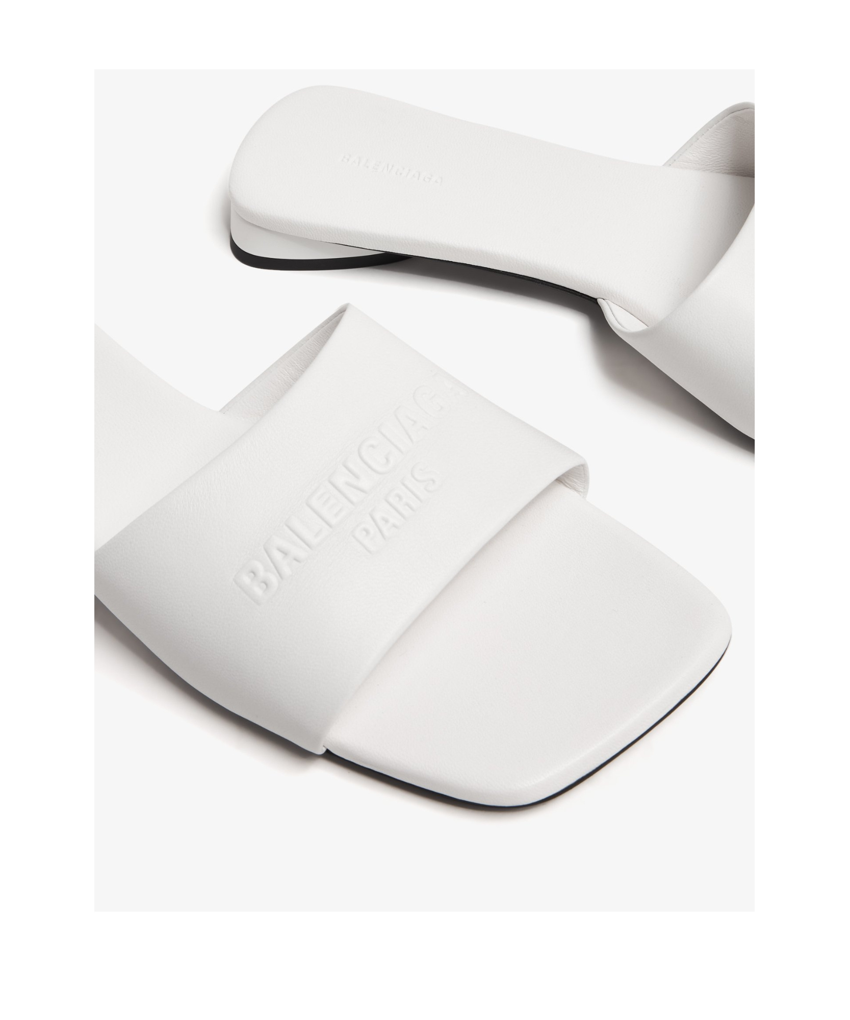 Balenciaga Flat Shoes Light And Natural In White