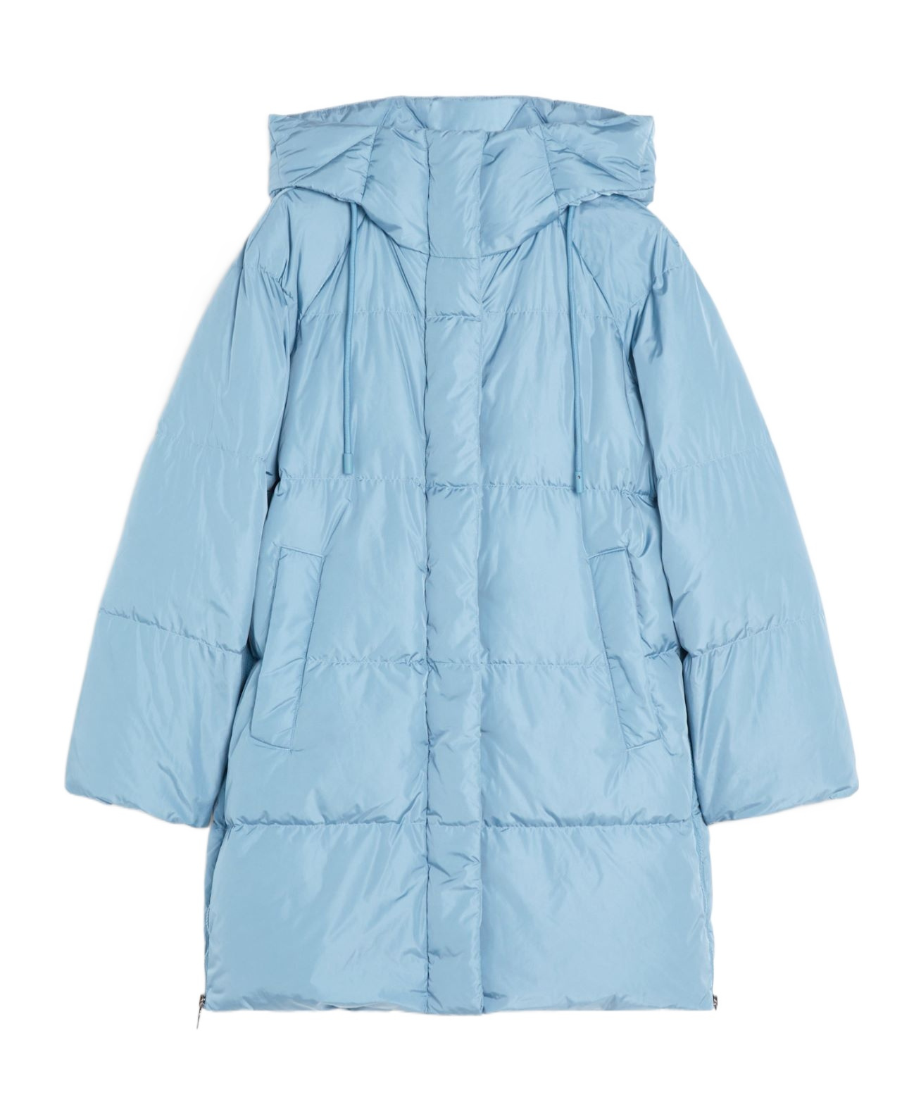 Weekend Max Mara Long-sleeved Down Jacket In Blue