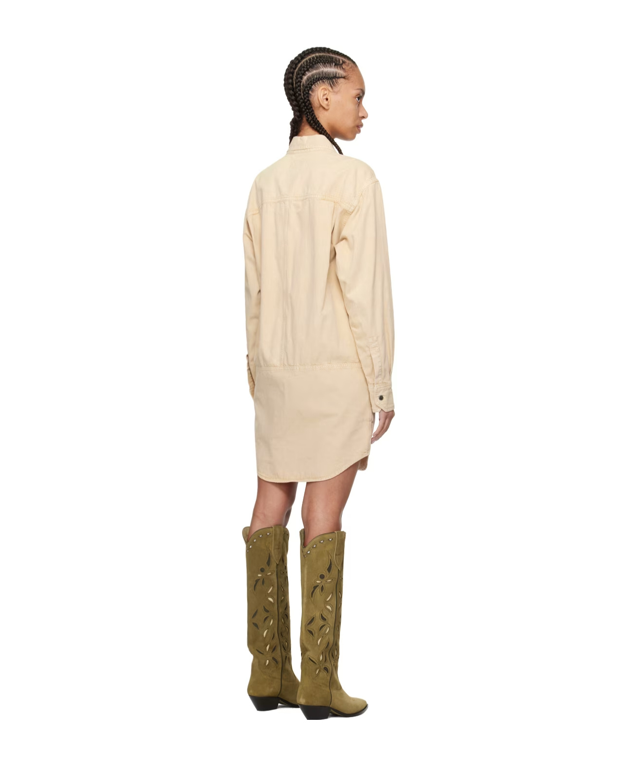 Isabel Marant Étoile Beige Ilaya Minidress In Neutral