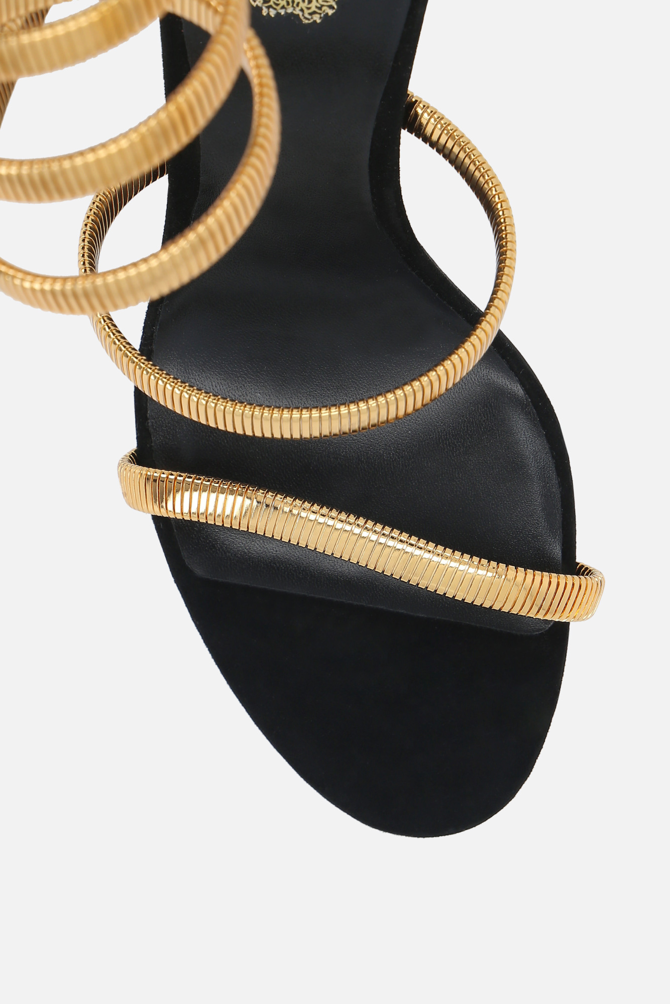 René Caovilla Juniper 110mm Coiled-strap Suede Sandals In Nude