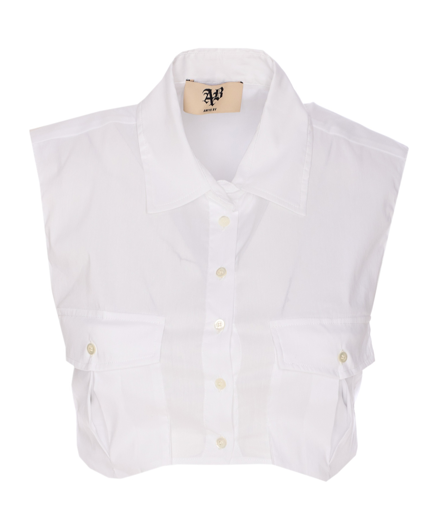 Aniye By White Alpha Crop Top In White