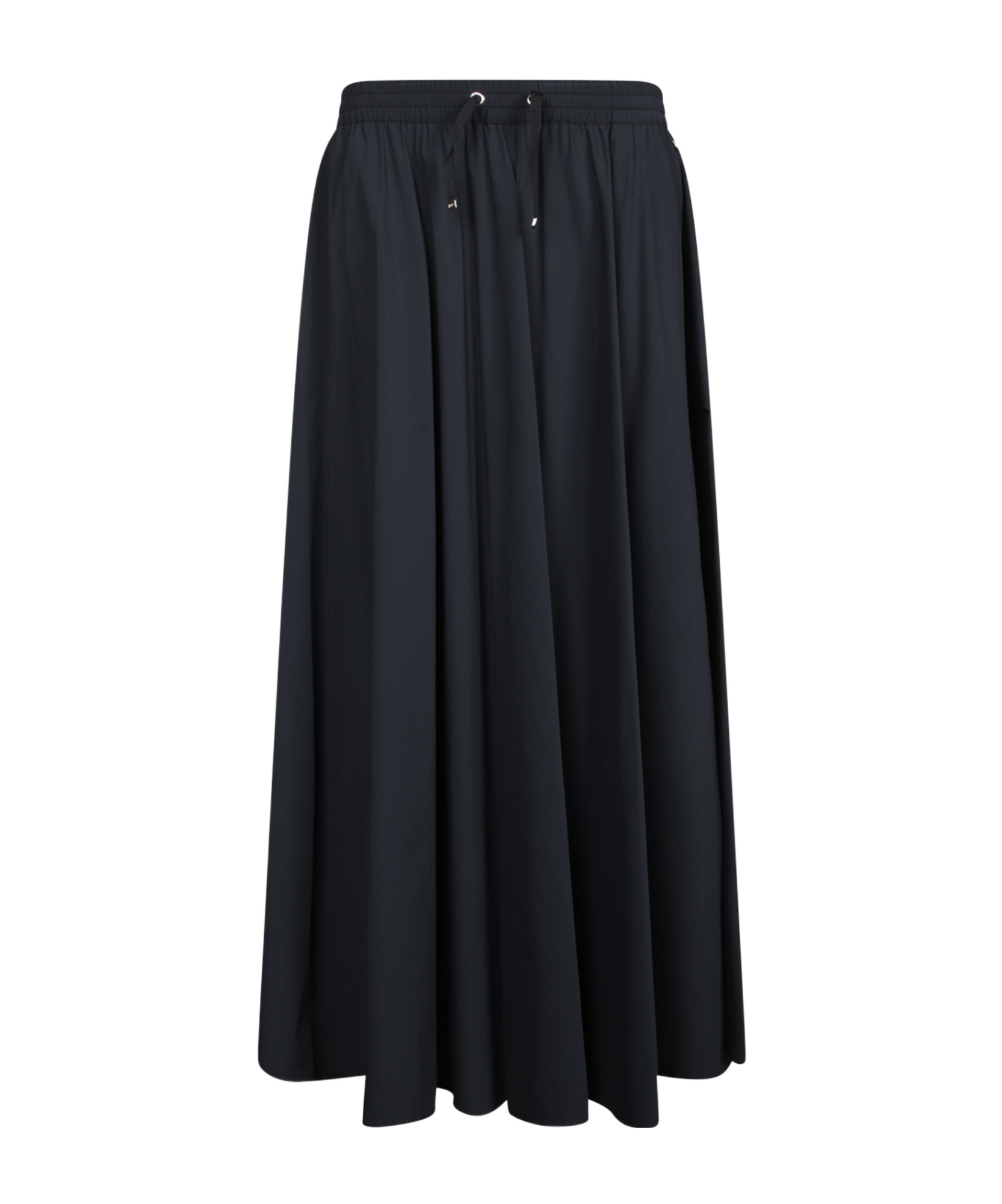 Shop Herno Drawstring Skirt In Black