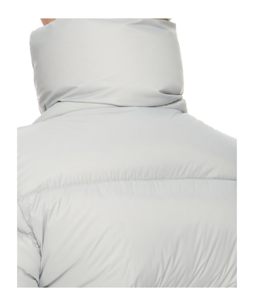 Rick Owens Blue Porterville Naska Down Jacket In Gray