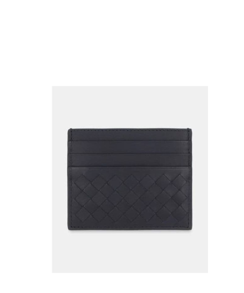 Shop Bottega Veneta Braided Cardholder In Black