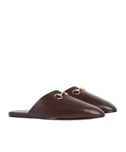 Gucci Men's Mule With Horsebit In Brown