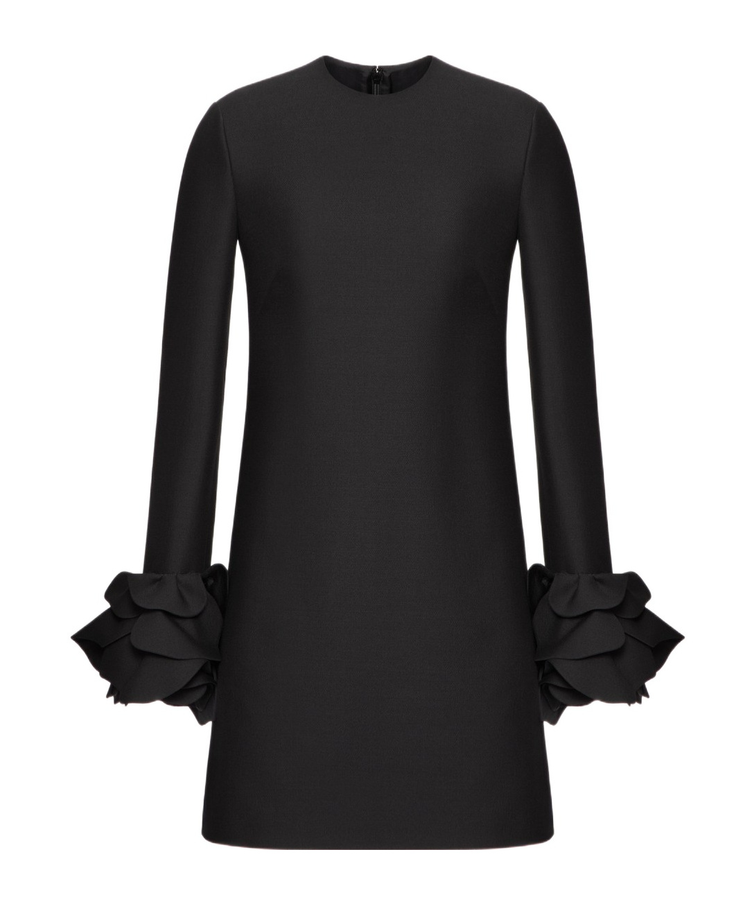 Valentino "double Compact Drill Mini Dress" In Black