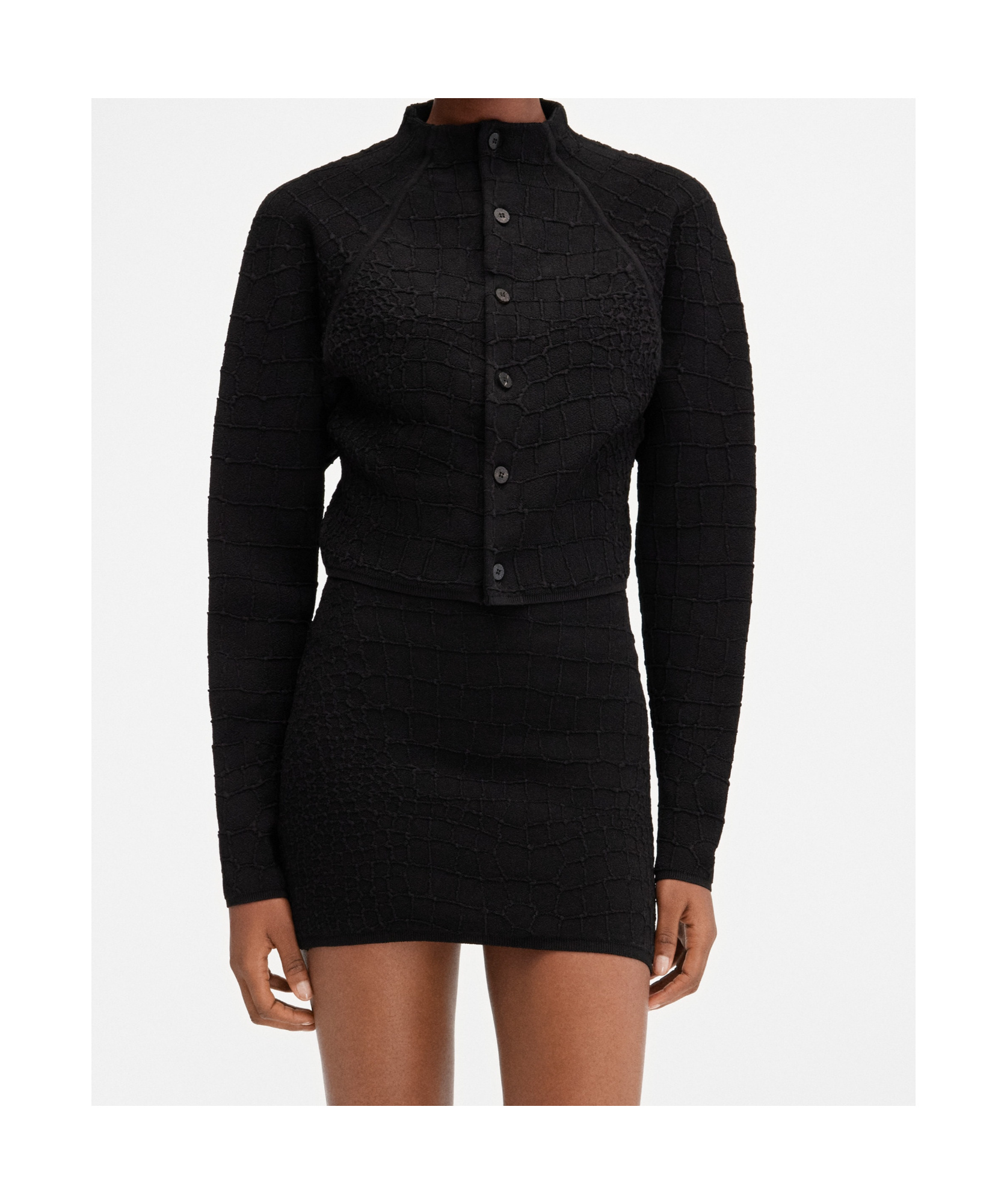 Jacquemus Long Sleeve Cardigan In Black