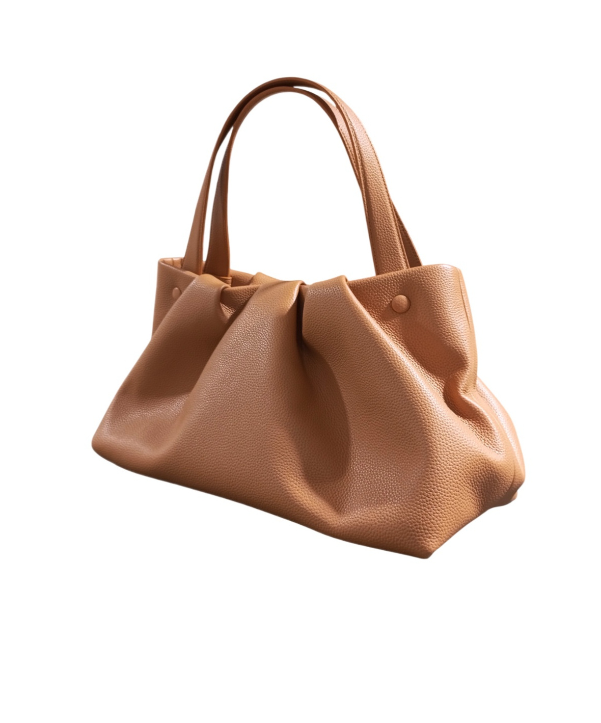 Themoirè Double-handle Handbag In Brown