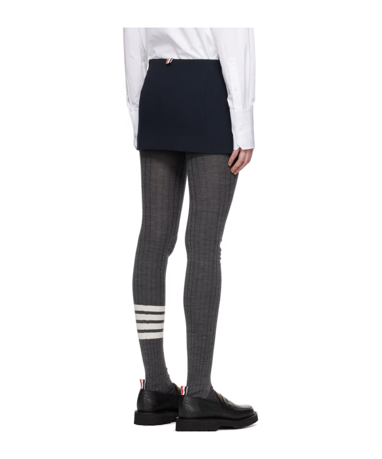 Thom Browne Button Skirt In Black