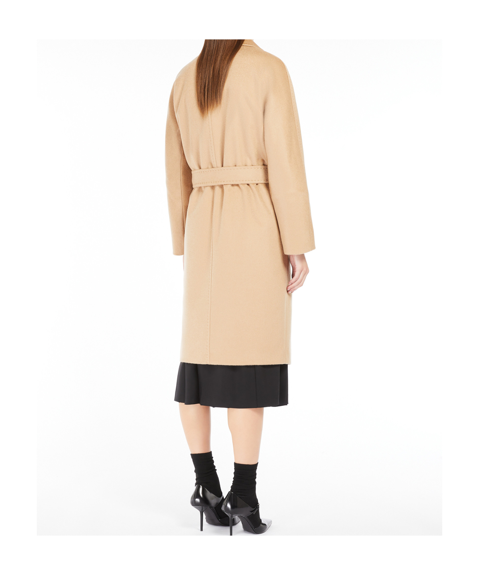 Max Mara Astro Cashmere Coat In Nude