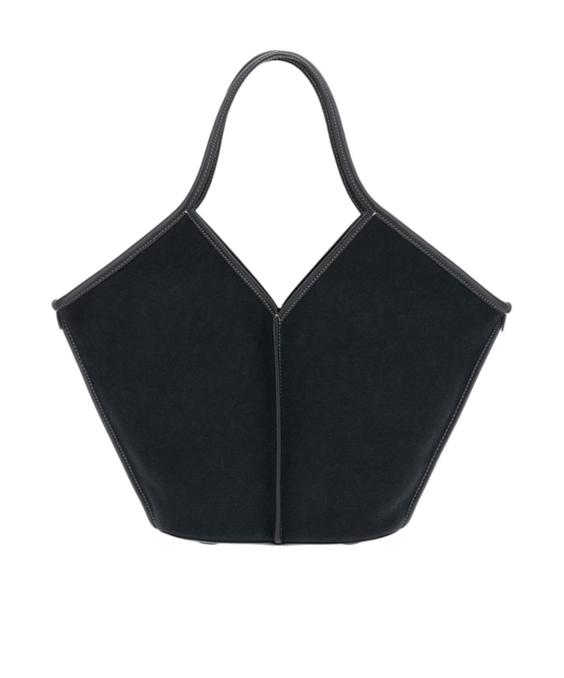 Hereu Calella Leather-trim Tote Bag In Black